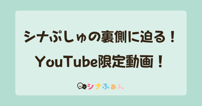 【YouTube限定】シナぷしゅで活躍するクリエイターに密着する動画まとめ